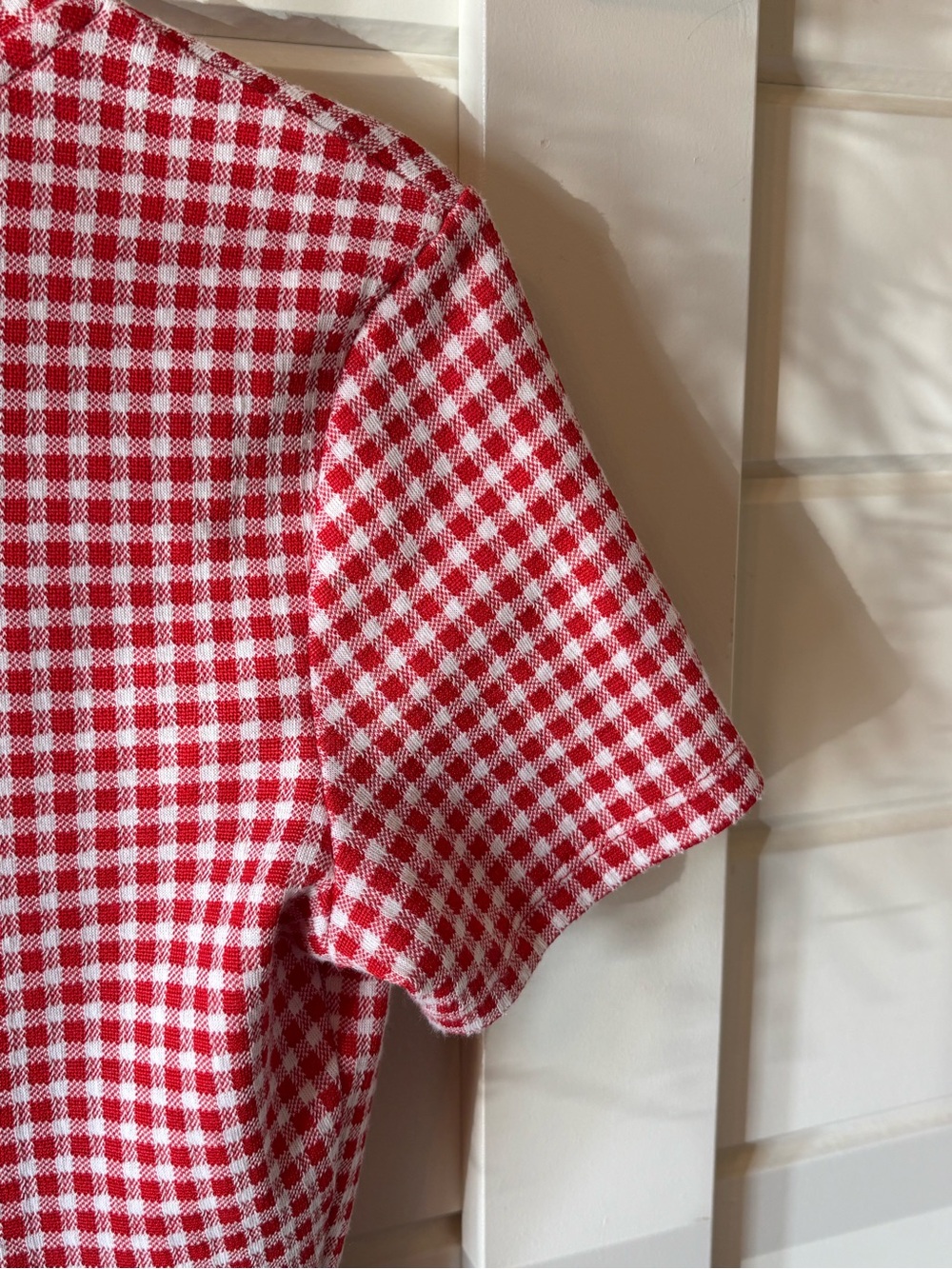 Zara Red Gingham Mini Dress - Picture 6 of 6